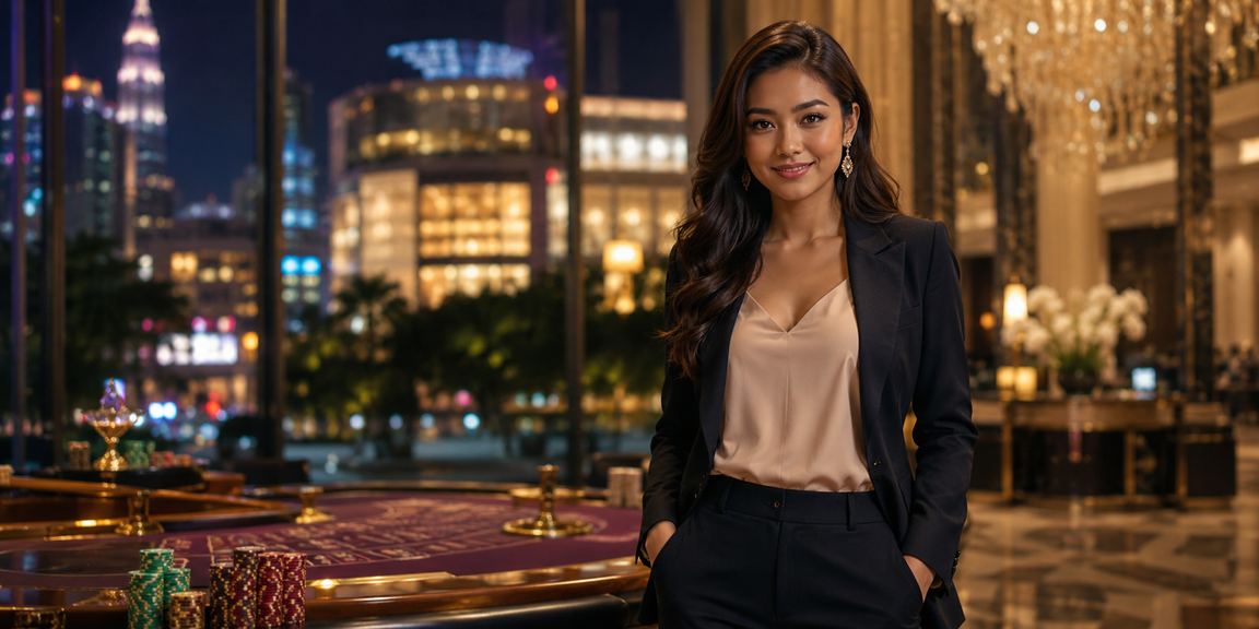Pemain Kuala Lumpur menikmati permainan Baccarat kasino langsung dengan diler sebenar